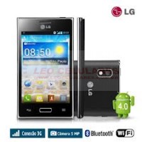 Smartphone LG E612F Optimus L5 Android 4.0, Câmera 5.0MP, Wi-Fi, 3G, Preto USADO